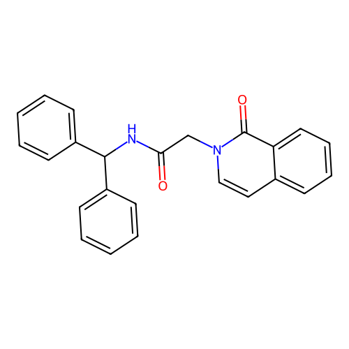 N-Benzhydryl-2-(1-oxoisoquinolin-2(1H)-yl)acetamide structure