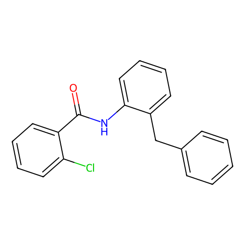 N-(2-Benzylphenyl)-2-chlorobenzamide structure