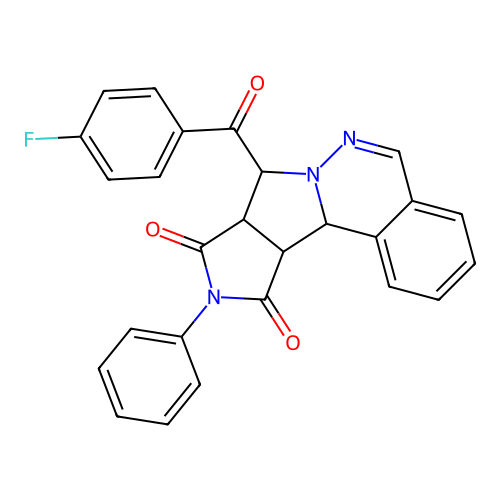 8-(4-FLUOROBENZOYL)-10-PHENYL-11A,11B-DIHYDRO-8H-PYRROLO(3',4':3,4)PYRROLO(2,1-A)PHTHALAZINE-9,11(8AH,10H)-DIONE structure