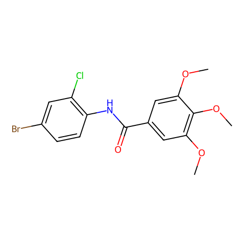 N-(4-Bromo-2-chlorophenyl)-3,4,5-trimethoxybenzamide structure