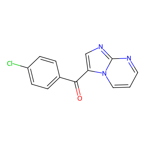 (4-Chlorophenyl)(imidazo(1,2-A)pyrimidin-3-YL)methanone structure