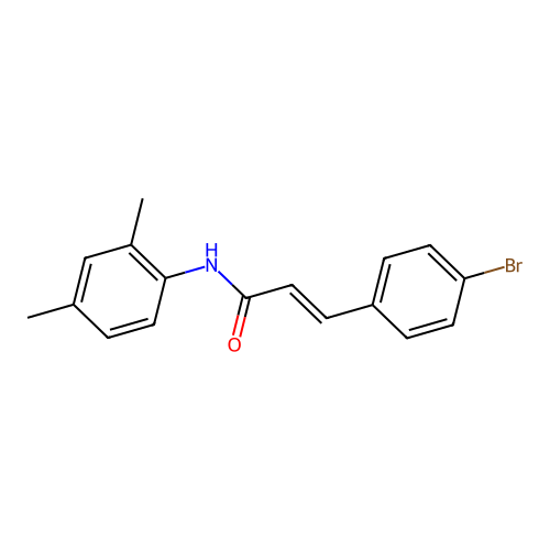 3-(4-Bromophenyl)-N-(2,4-dimethylphenyl)-2-propenamide structure