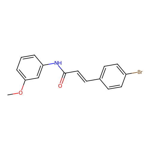 3-(4-Bromophenyl)-N-(3-methoxyphenyl)-2-propenamide structure