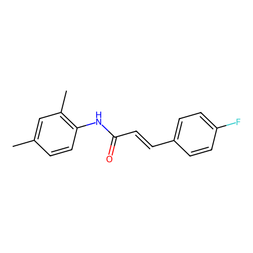 N-(2,4-Dimethylphenyl)-3-(4-fluorophenyl)-2-propenamide structure