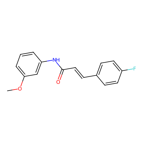 3-(4-Fluorophenyl)-N-(3-methoxyphenyl)-2-propenamide structure
