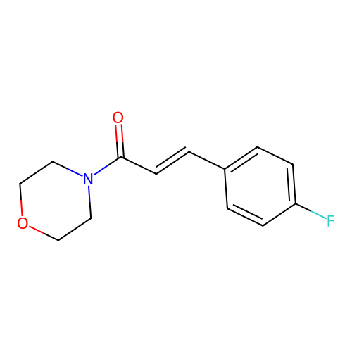 4-(3-(4-Fluorophenyl)-2-propenoyl)morpholine structure