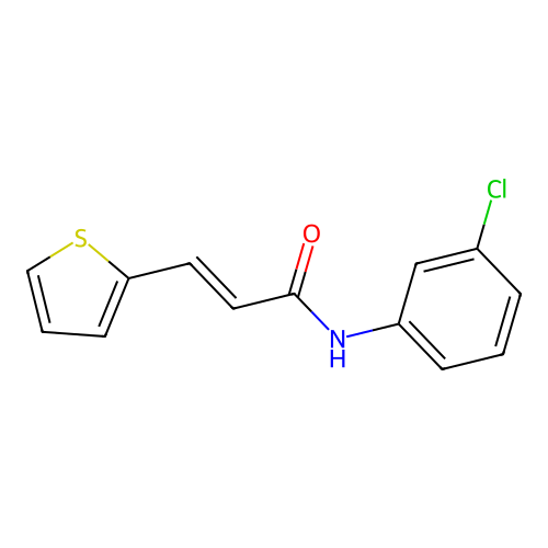 N-(3-Chlorophenyl)-3-(2-thienyl)-2-propenamide structure