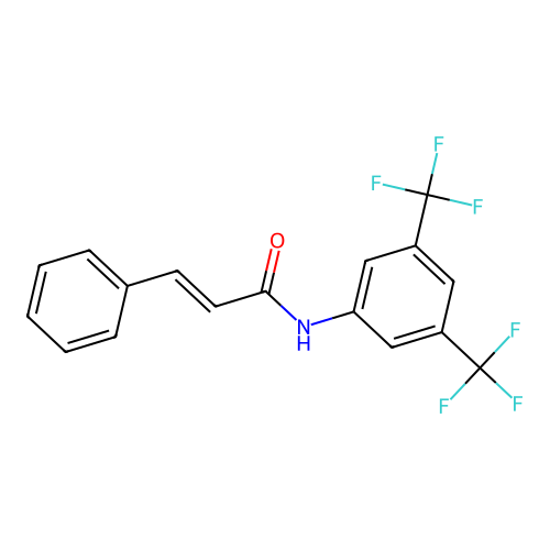 N-(3,5-Bis(trifluoromethyl)phenyl)-3-phenyl-2-propenamide structure