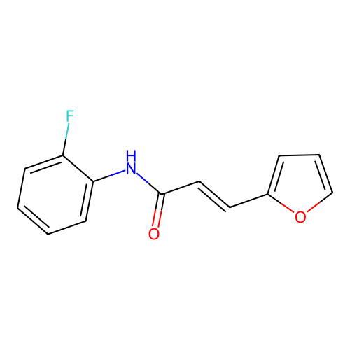 (E)-N-(2-fluorophenyl)-3-(furan-2-yl)acrylamide structure