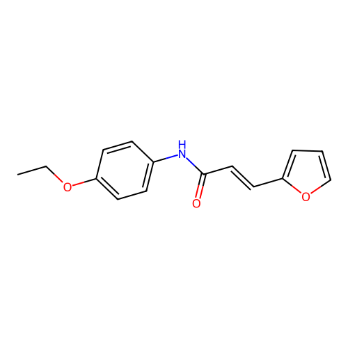 (2E)-N-(4-ethoxyphenyl)-3-(furan-2-yl)prop-2-enamide structure