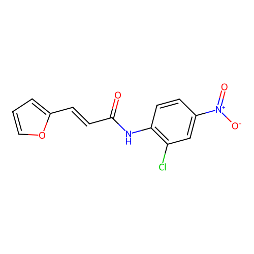 N-(2-Chloro-4-nitrophenyl)-3-(2-furyl)-2-propenamide structure
