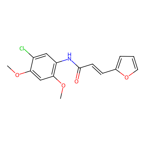 N-(5-Chloro-2,4-dimethoxyphenyl)-3-(2-furyl)-2-propenamide structure