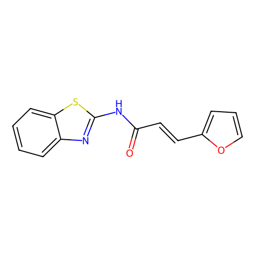 N-(Benzo[d]thiazol-2-yl)-3-(furan-2-yl)acrylamide structure