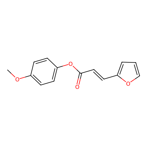 4-Methoxyphenyl 3-(2-furyl)-2-propenoate structure