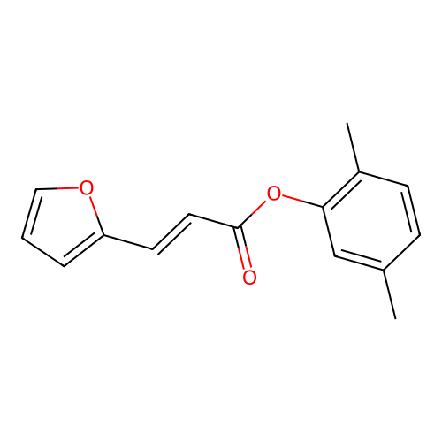 2,5-Dimethylphenyl 3-(furan-2-yl)acrylate structure