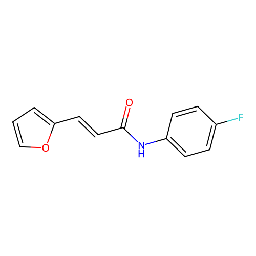 N-(4-fluorophenyl)-3-(furan-2-yl)prop-2-enamide structure