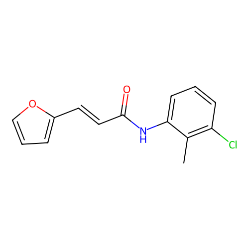 N-(3-Chloro-2-methylphenyl)-3-(2-furyl)-2-propenamide structure