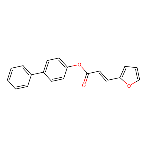 (1,1'-Biphenyl)-4-YL 3-(2-furyl)-2-propenoate structure