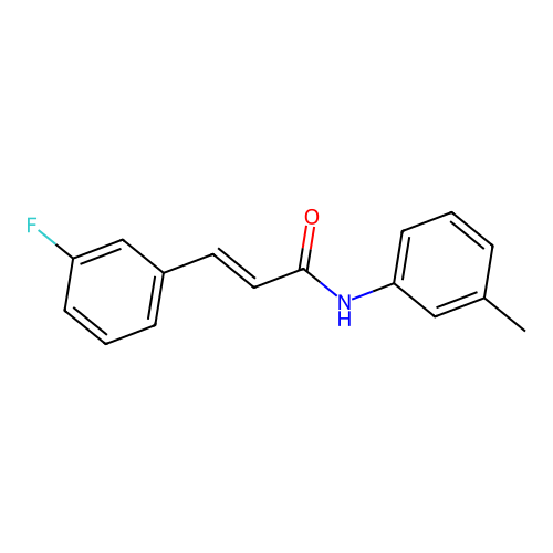 3-(3-Fluorophenyl)-N-(3-methylphenyl)-2-propenamide structure