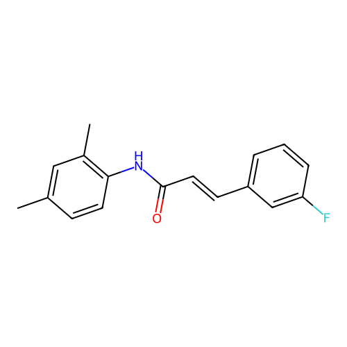N-(2,4-Dimethylphenyl)-3-(3-fluorophenyl)-2-propenamide structure