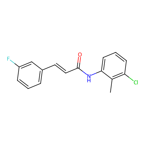 N-(3-Chloro-2-methylphenyl)-3-(3-fluorophenyl)-2-propenamide structure