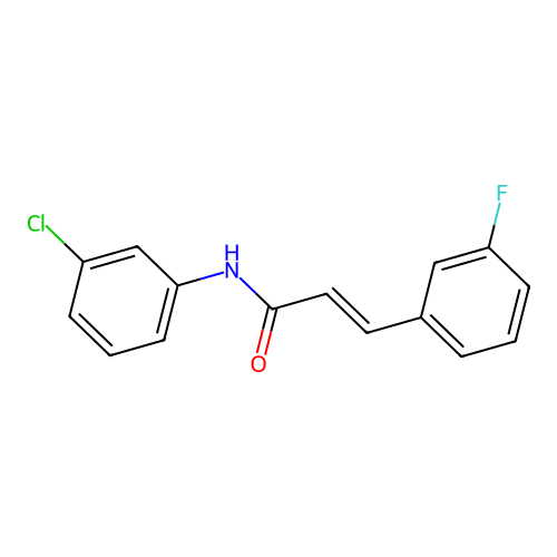 N-(3-Chlorophenyl)-3-(3-fluorophenyl)-2-propenamide structure