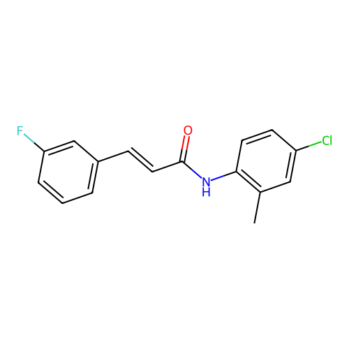 N-(4-Chloro-2-methylphenyl)-3-(3-fluorophenyl)-2-propenamide structure
