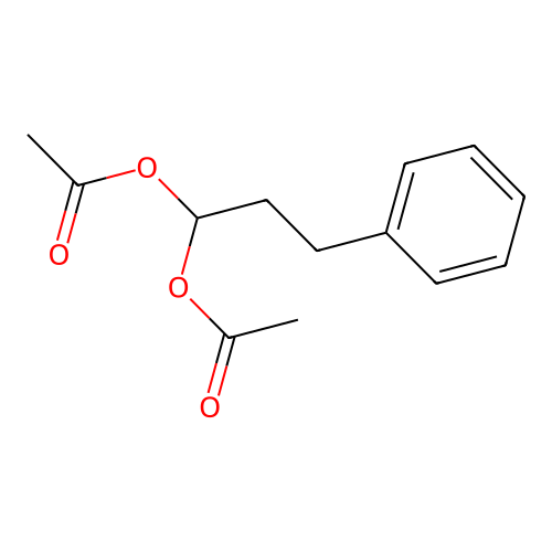 3-Phenylpropane-1,1-diyl diacetate structure