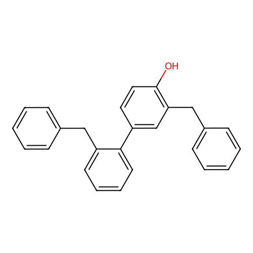 2-Benzyl-4-(2-benzylphenyl)phenol structure