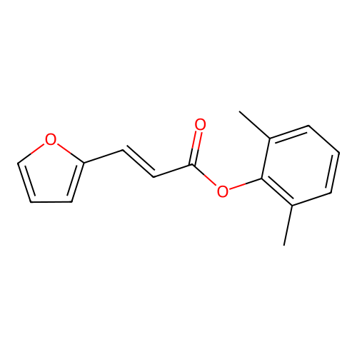 2,6-Dimethylphenyl 3-(furan-2-yl)acrylate structure
