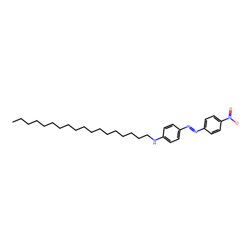 4-[(4-nitrophenyl)diazenyl]-N-octadecylaniline structure