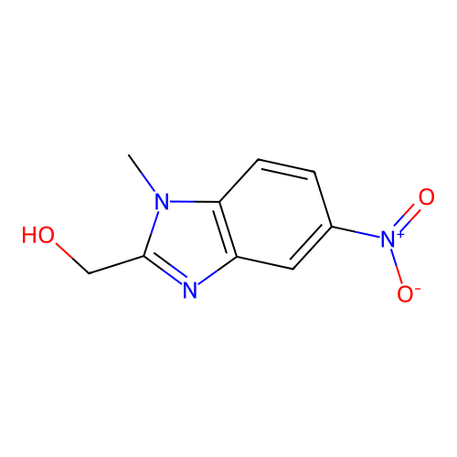 1-Methyl-5-nitro-1H-benzimidazole-2-methanol structure