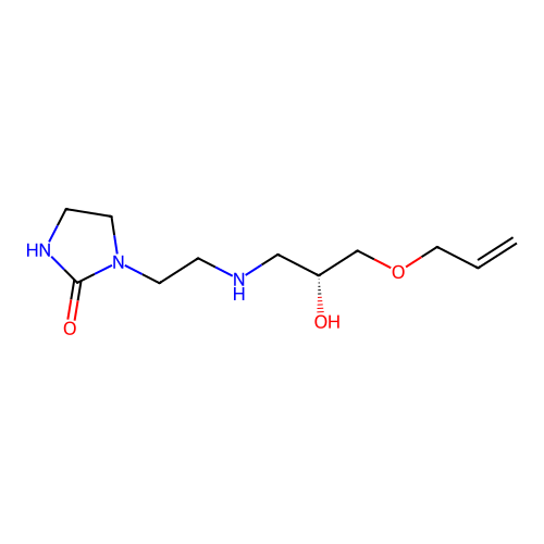 1-(2-((3-(Allyloxy)-2-hydroxypropyl)amino)ethyl)imidazolidin-2-one structure