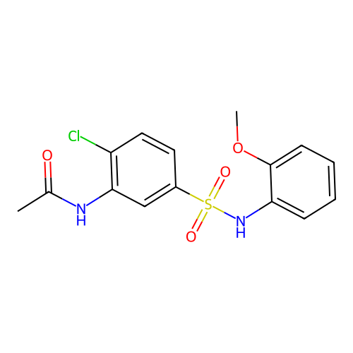 N-{2-chloro-5-[(2-methoxyphenyl)sulfamoyl]phenyl}acetamide structure