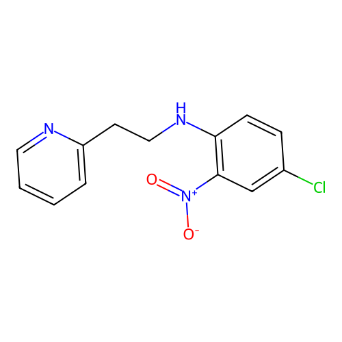4-chloro-2-nitro-N-(2-pyridin-2-ylethyl)aniline structure