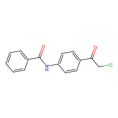 N-[4-(2-chloroacetyl)phenyl]benzamide structure