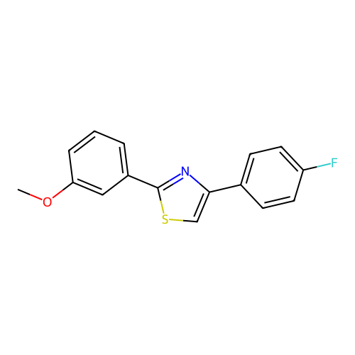4-(4-Fluorophenyl)-2-(3-methoxyphenyl)-1,3-thiazole structure