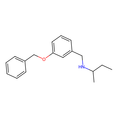 {[3-(Benzyloxy)phenyl]methyl}(butan-2-yl)amine structure