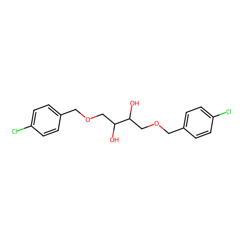 1,4-Bis[(4-chlorophenyl)methoxy]butane-2,3-diol structure