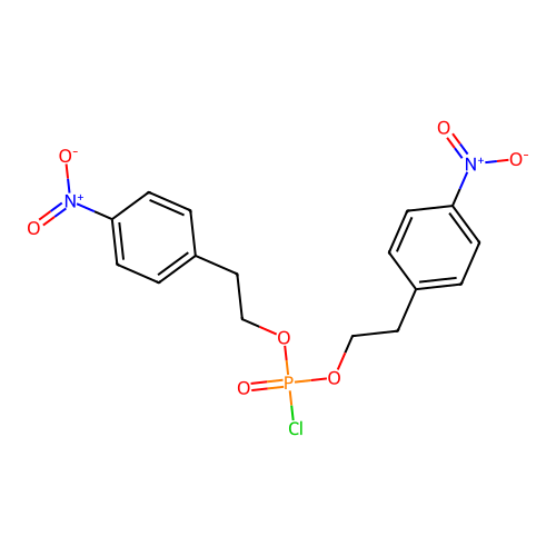 1-[2-[Chloro-[2-(4-nitrophenyl)ethoxy]phosphoryl]oxyethyl]-4-nitrobenzene structure