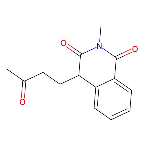 2-methyl-4-(3-oxobutyl)-4H-isoquinoline-1,3-dione structure