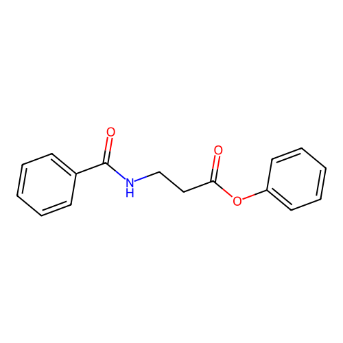 Phenyl 3-benzamidopropanoate structure