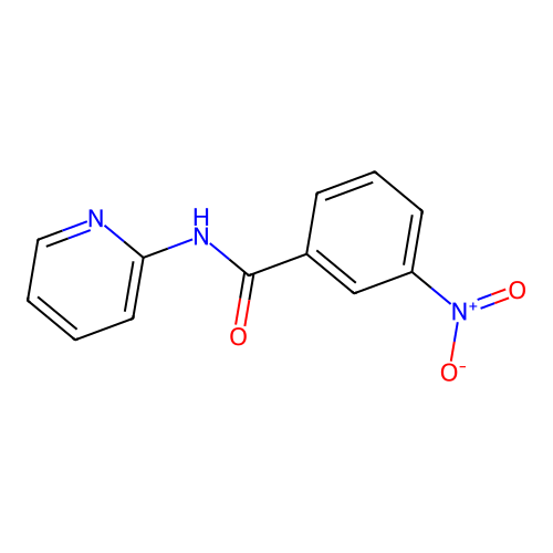 3-nitro-N-pyridin-2-ylbenzamide structure