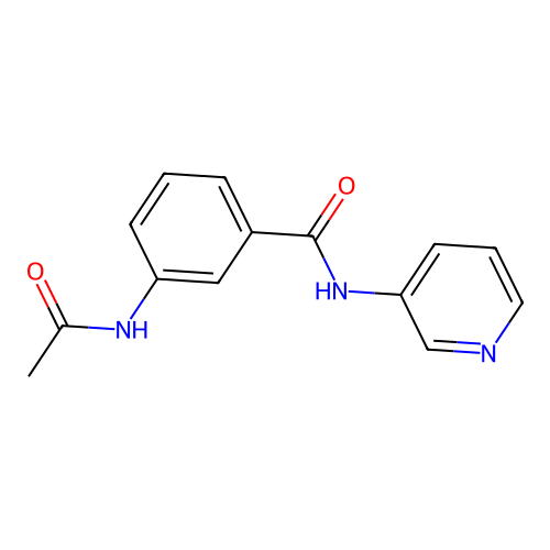3-acetamido-N-(pyridin-3-yl)benzamide structure
