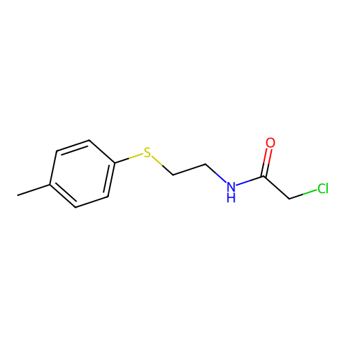 2-chloro-N-{2-[(4-methylphenyl)sulfanyl]ethyl}acetamide structure