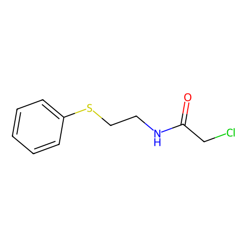 2-chloro-N-[2-(phenylsulfanyl)ethyl]acetamide structure