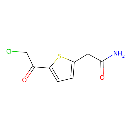 2-[5-(2-Chloroacetyl)thiophen-2-yl]acetamide structure