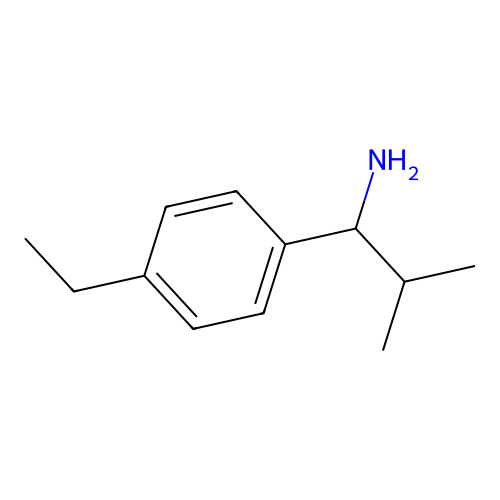 1-(4-Ethylphenyl)-2-methylpropan-1-amine structure