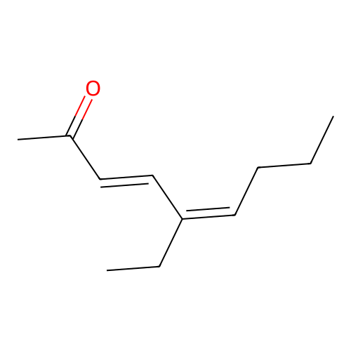 5-Ethylnona-3,5-dien-2-one structure