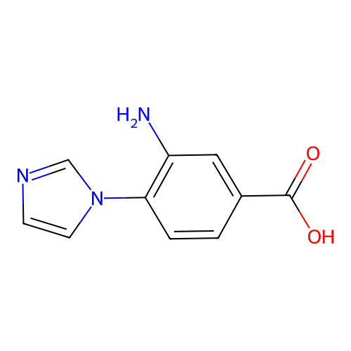 3-Amino-4-imidazol-1-yl-benzoic acid structure